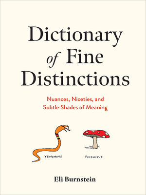 cover image of Dictionary of Fine Distinctions